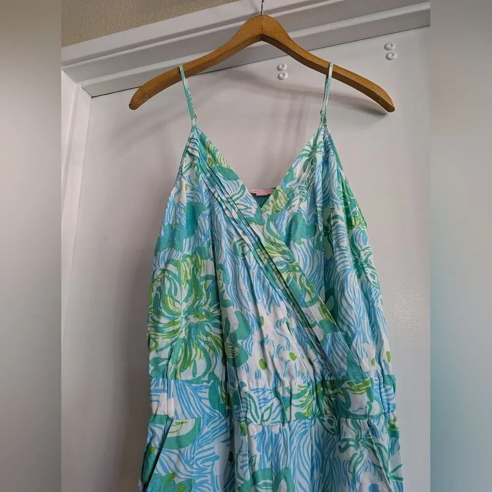 Lilly Pulitzer Pants & Jumpsuits | Lilly Pulitzer | Jumpsuit Melba Green Lagoon